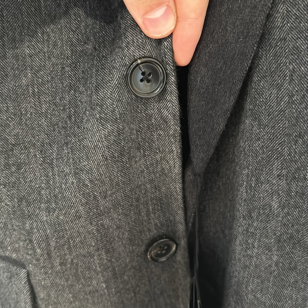 NWT 100% Cashmere MCM Two-Tone Sportcoat (Grey) - Picture 8 of 9